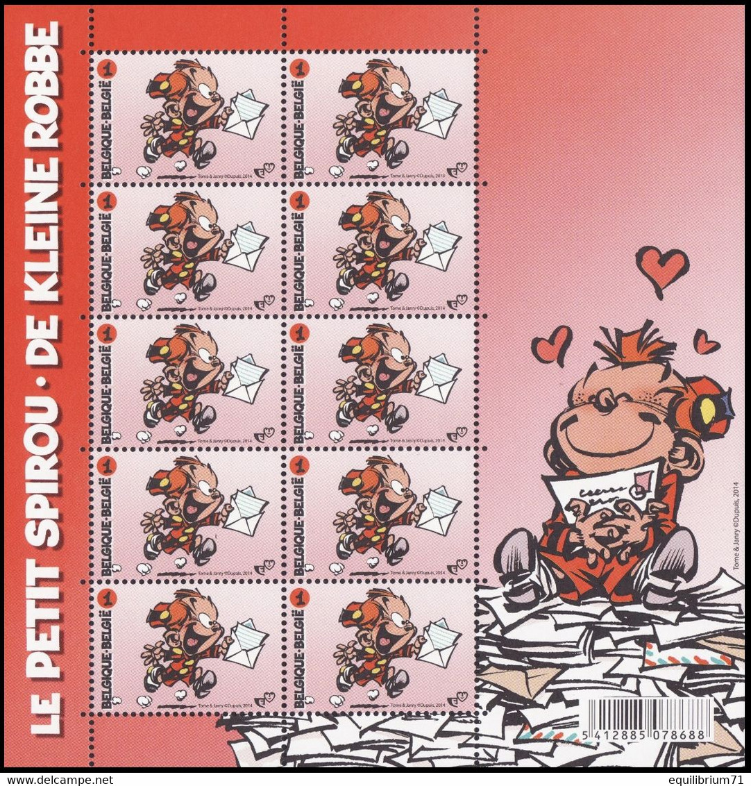 Feuille / Blad - 4446** - Le Petit Spirou / De Kleine Robbe - Philabédés