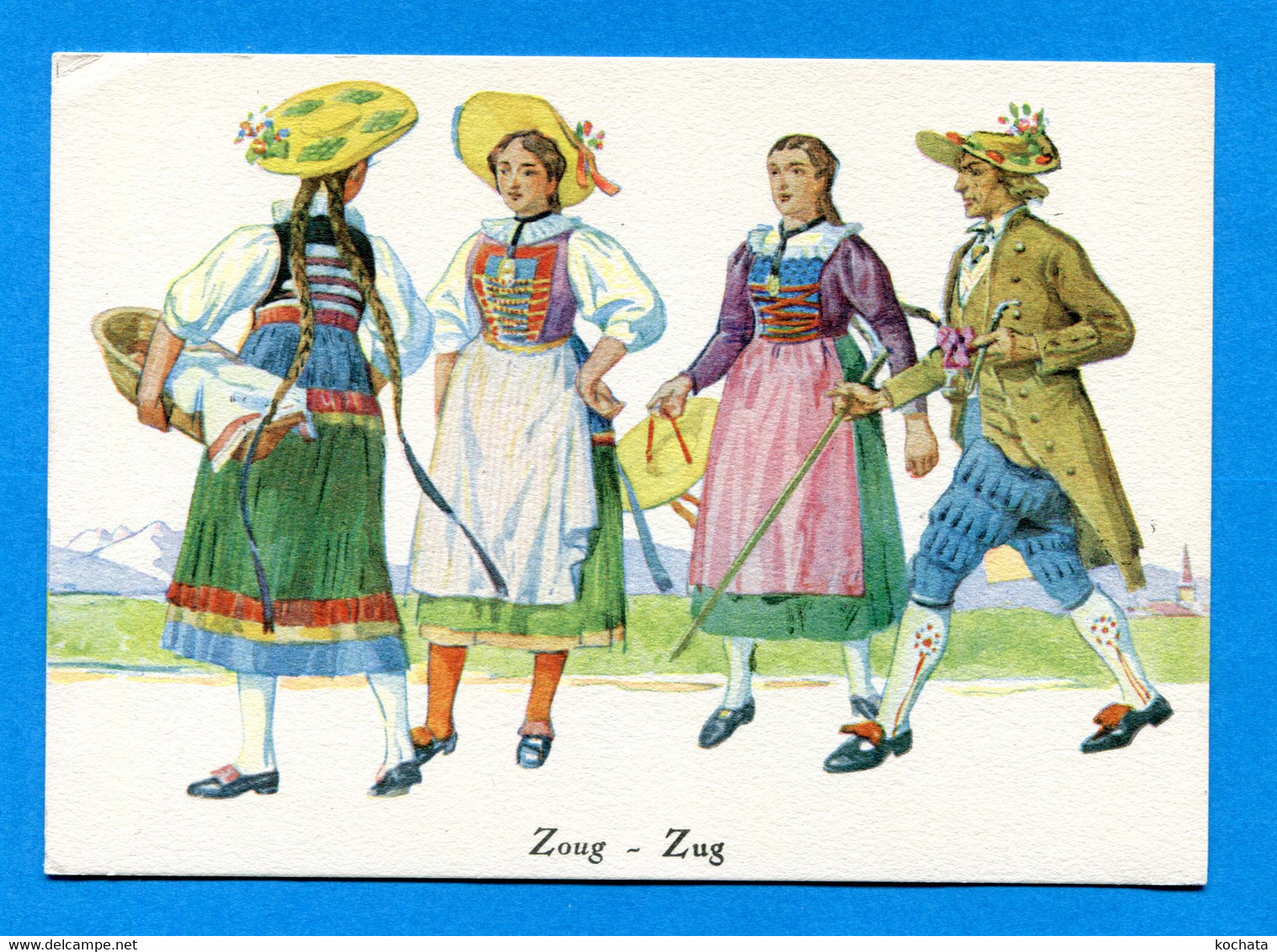 TW262, Zug, Zoug, Costume, Trachten, Folklore, ATAR, GF, Non Circulée - Zugo