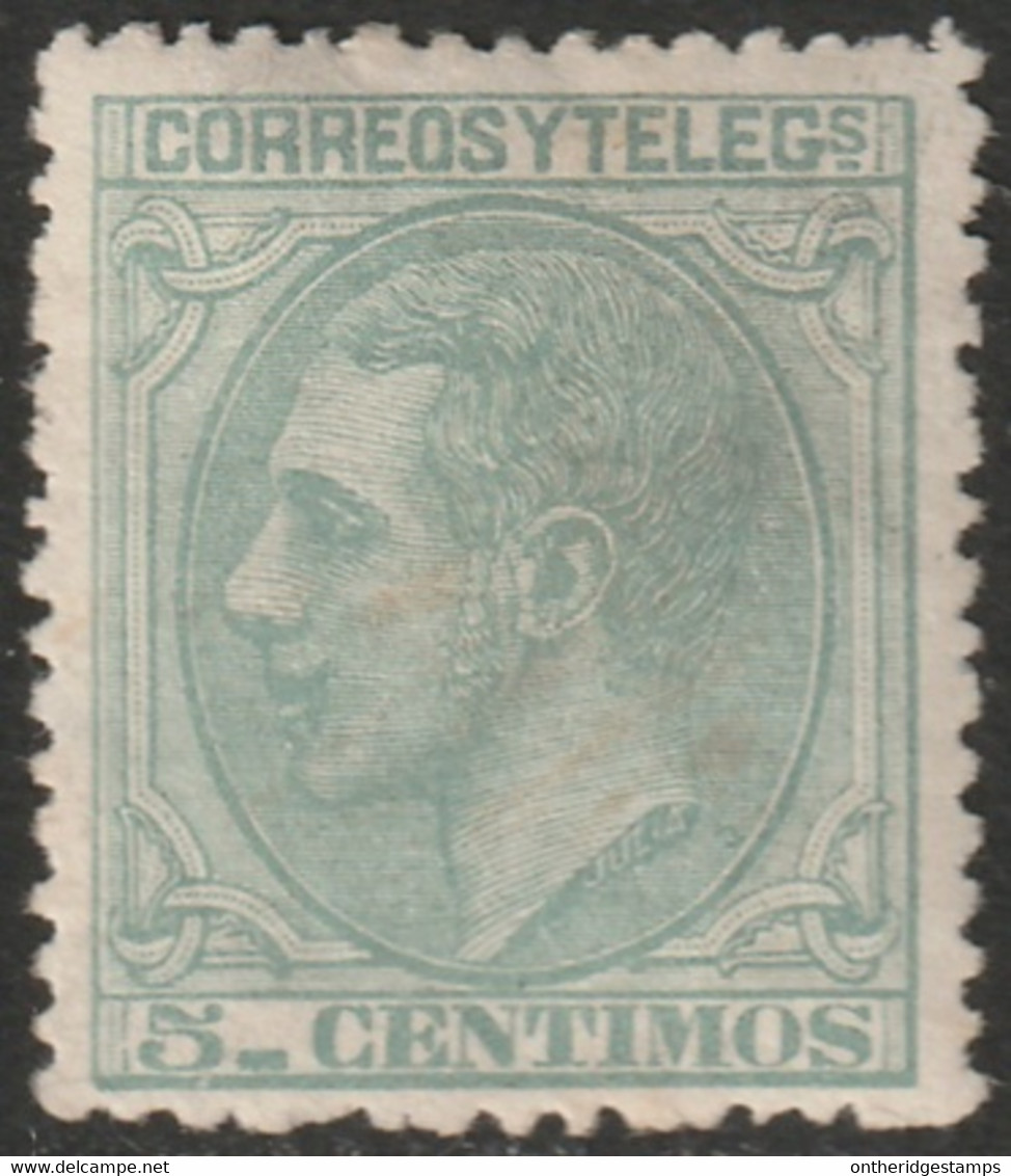Spain 1879 Sc 243 Espana Ed 201 MH* - Unused Stamps