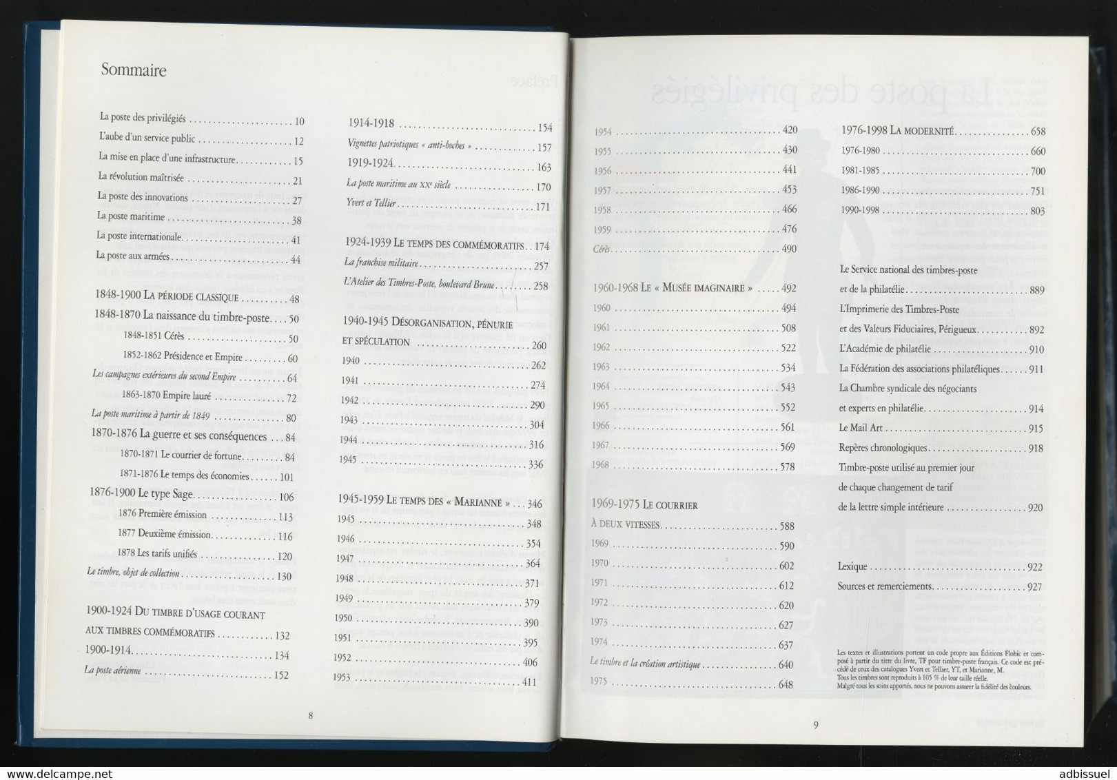 Le Patrimoine Du Timbre-poste Français. Edition De 1998 Avec 928 Pages. TB - Philatélie Et Histoire Postale