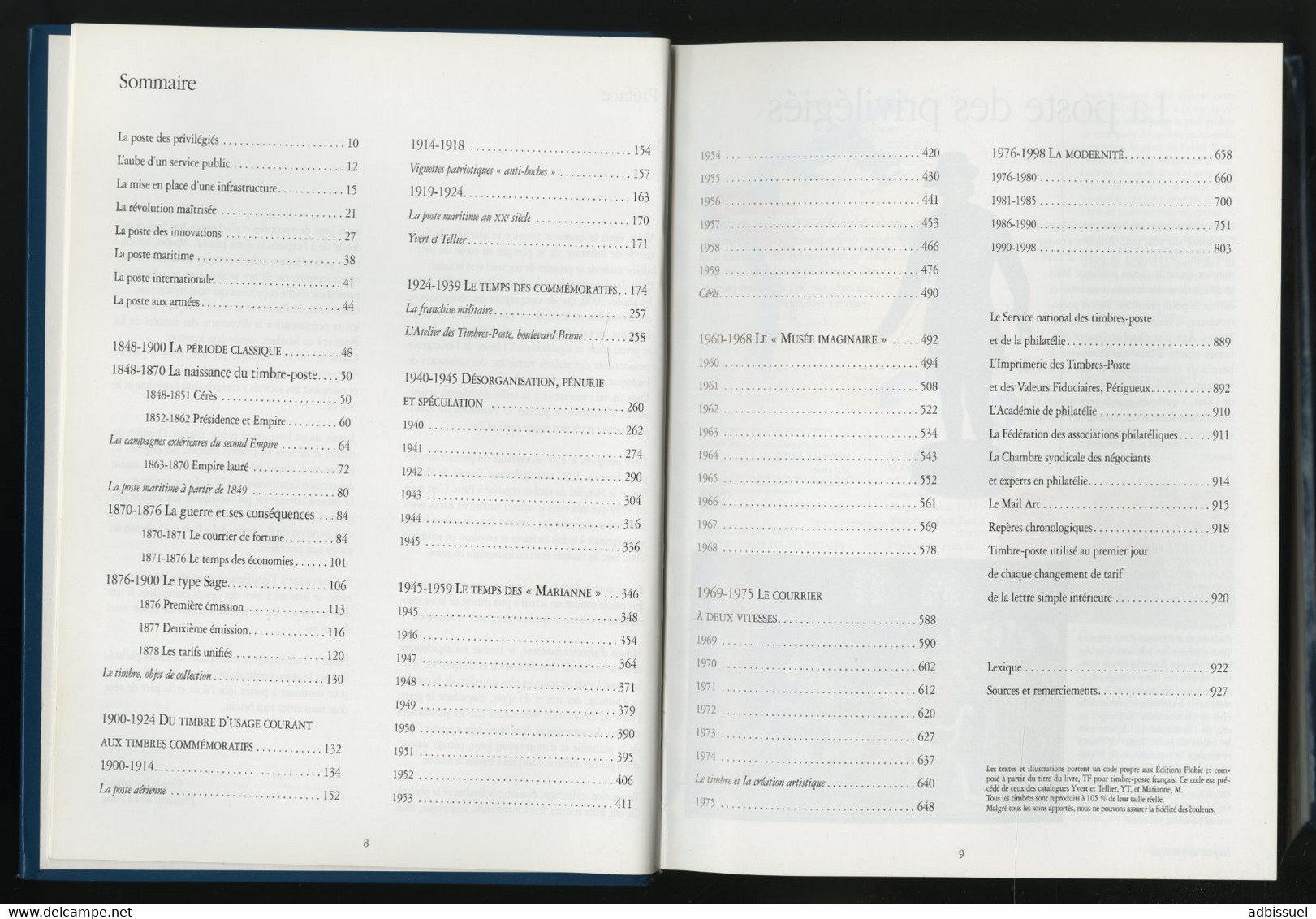 Le Patrimoine Du Timbre-poste Français. Edition De 1998 Avec 928 Pages. TB - Filatelie En Postgeschiedenis