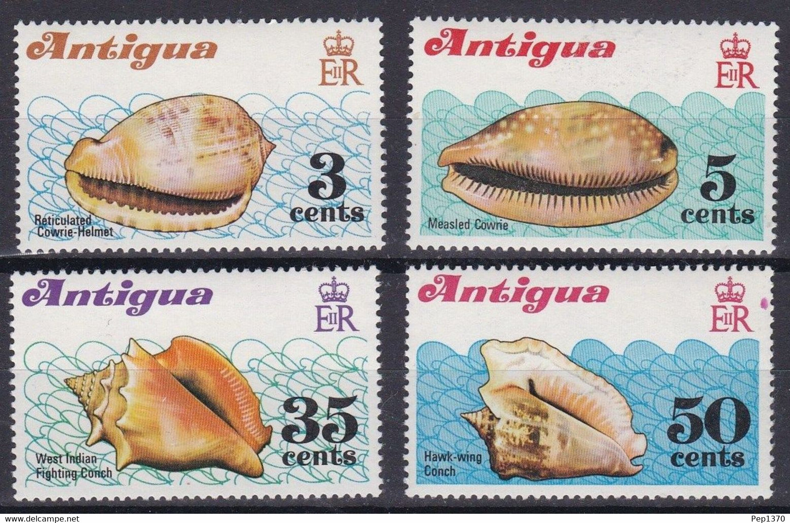 ANTIGUA 1972 - CONCHAS - SHELLS - COQUILLAGES - YVERT 279/282** - Barbuda (...-1981)