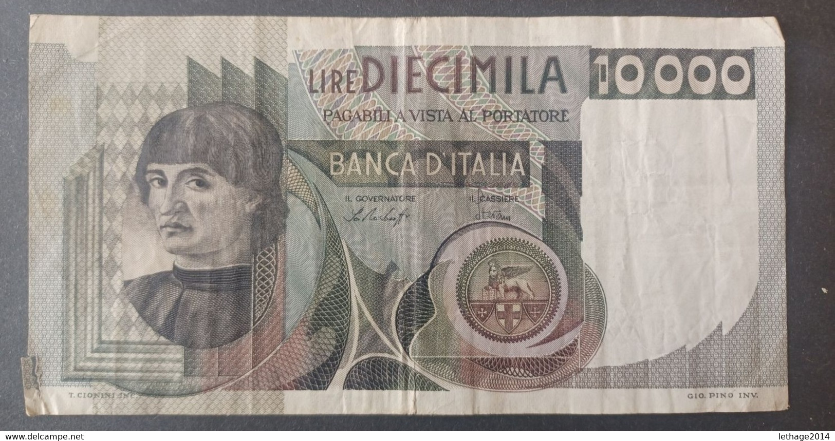 BANKNOTE ITALIA 10000 LIRE 1980 CIAMPI STEVANI CIRCULATED - 10.000 Lire