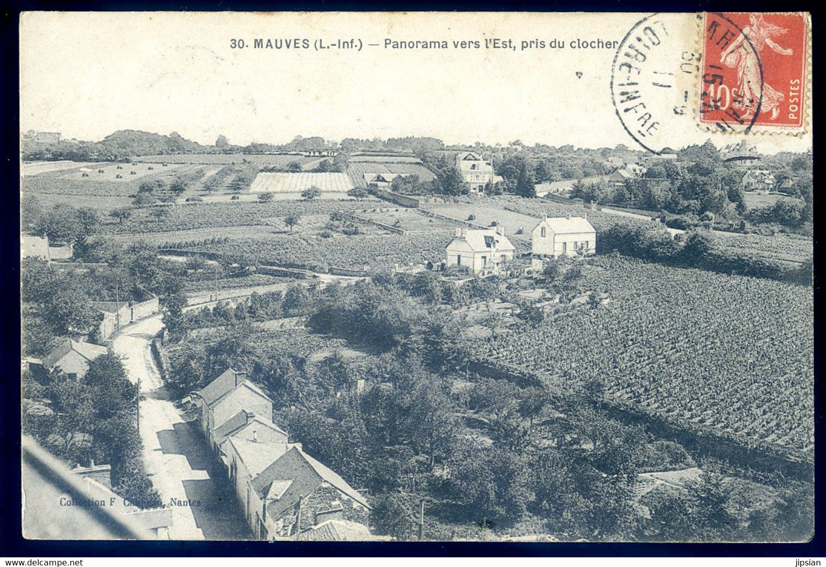 Cpa Du 44  Mauves Panorama Vers L' Est , Pris Du Clocher    AOUT22-87 - Mauves-sur-Loire