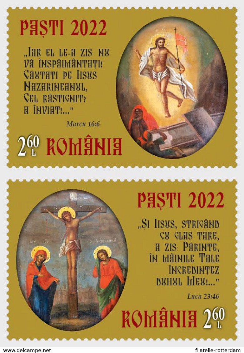 Roemenië / Romania - Postfris / MNH - Complete Set Pasen 2022 - Neufs