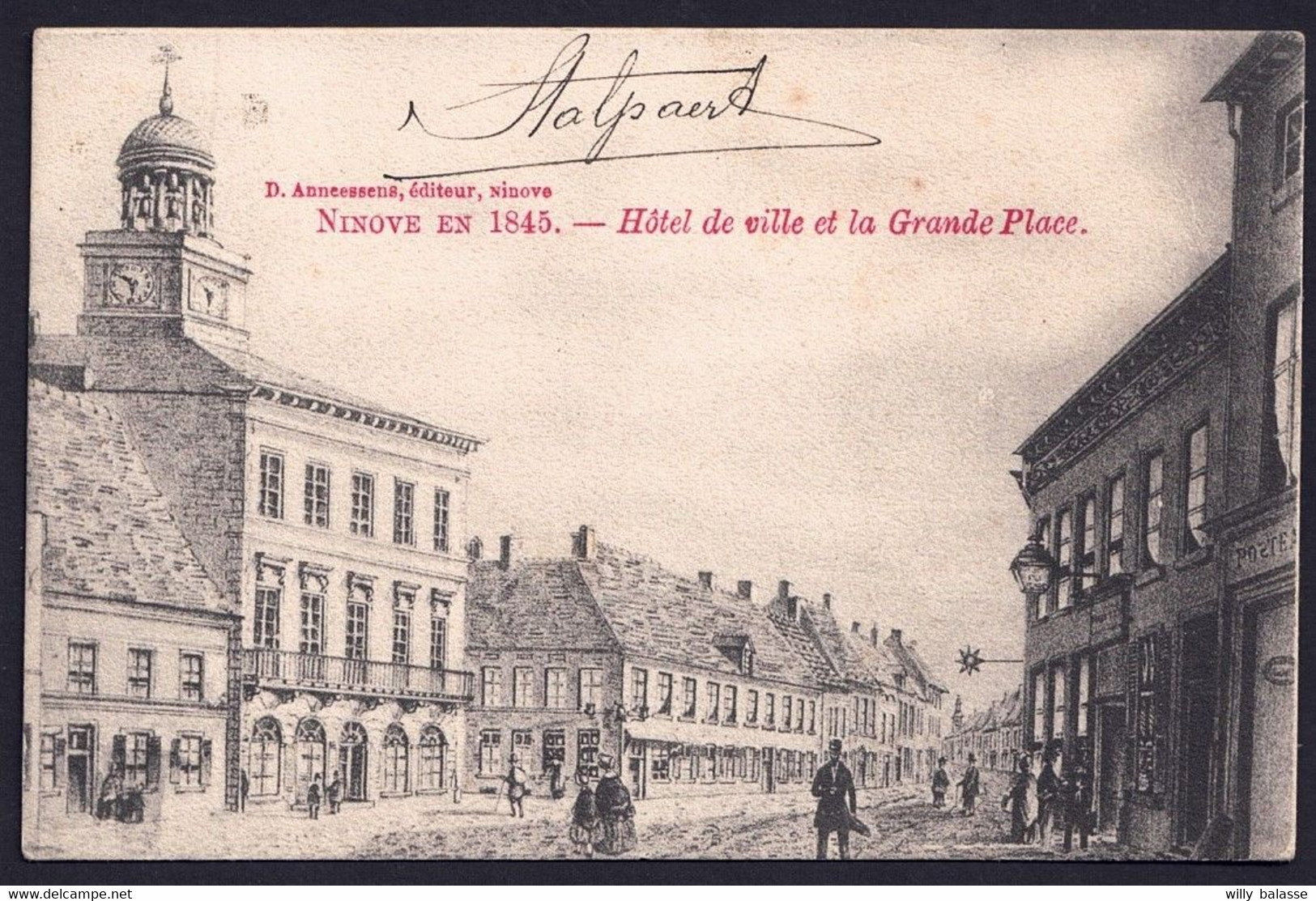 +++ CPA - NINOVE En 1845 - Hôtel De Ville Et La Grande Place   // - Ninove