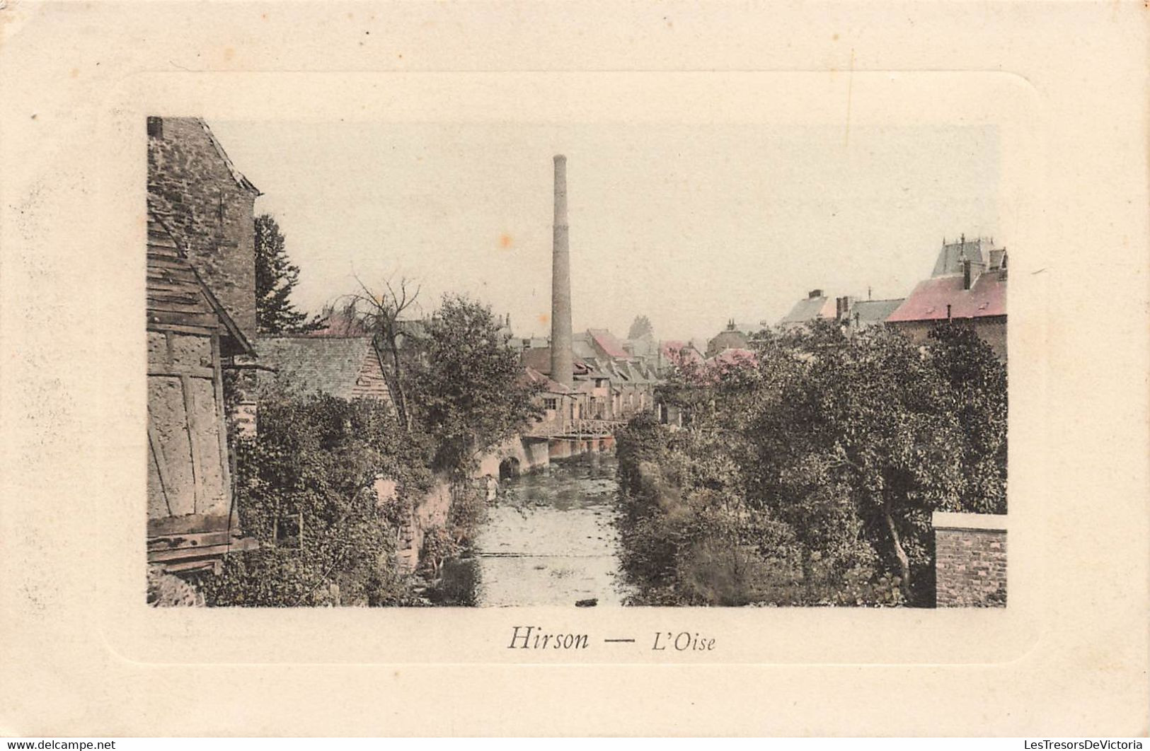 CPA Hirson - L'oise - Colorisé - Cheminée Industrielle - Hirson