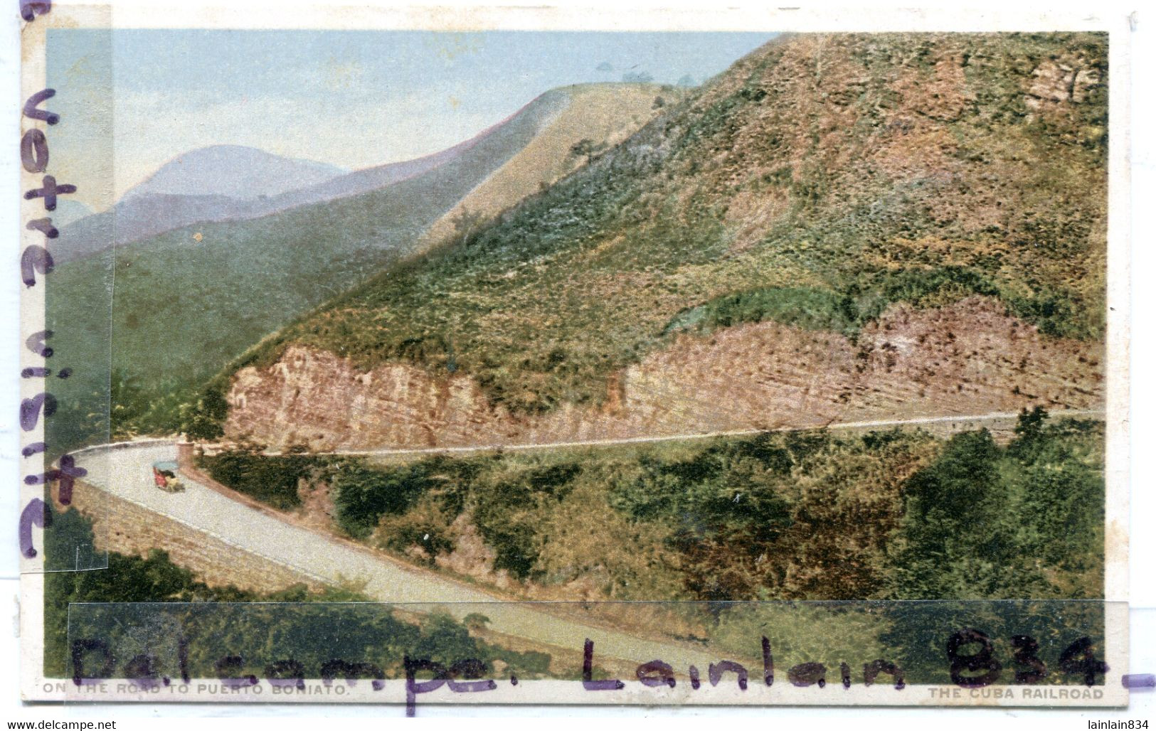 - N° 14 - The CUBA Railroad, - On The Road To Puero Bonatio, Cliché Peu Courant, épaisse, Non écrite, TTBE, , Scans. - Cuba