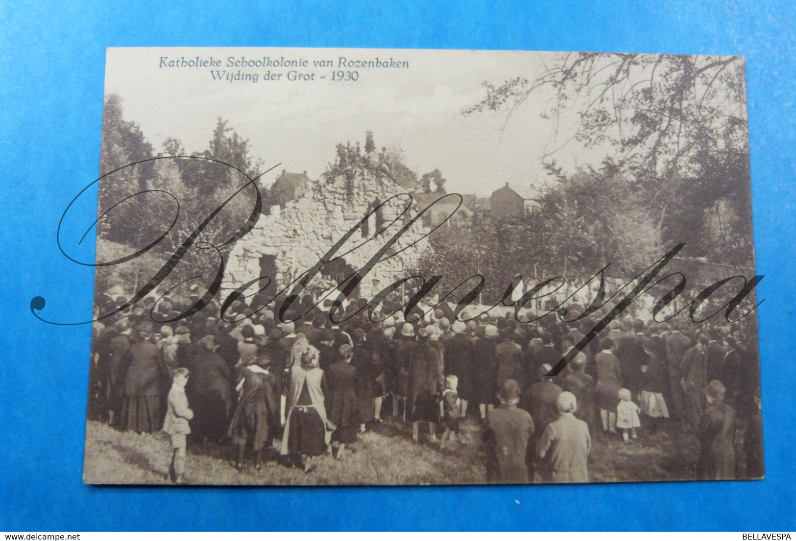 Katholieke Schoolkolonie Van Rozennaken. Russeignies Wijding Der Grot 1930 Mont-de-l'Enclus - Mont-de-l'Enclus