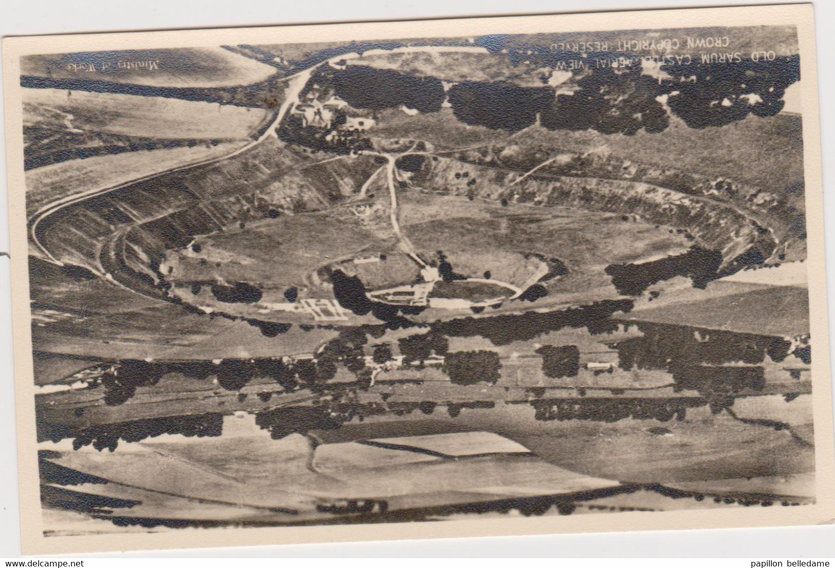 Old Sarum Castle , Aerial View - Salisbury