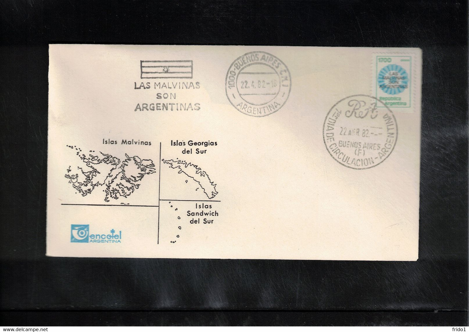 Argentina 1982 Las Malvinas Son Argentinas Interesting Cover - Brieven En Documenten