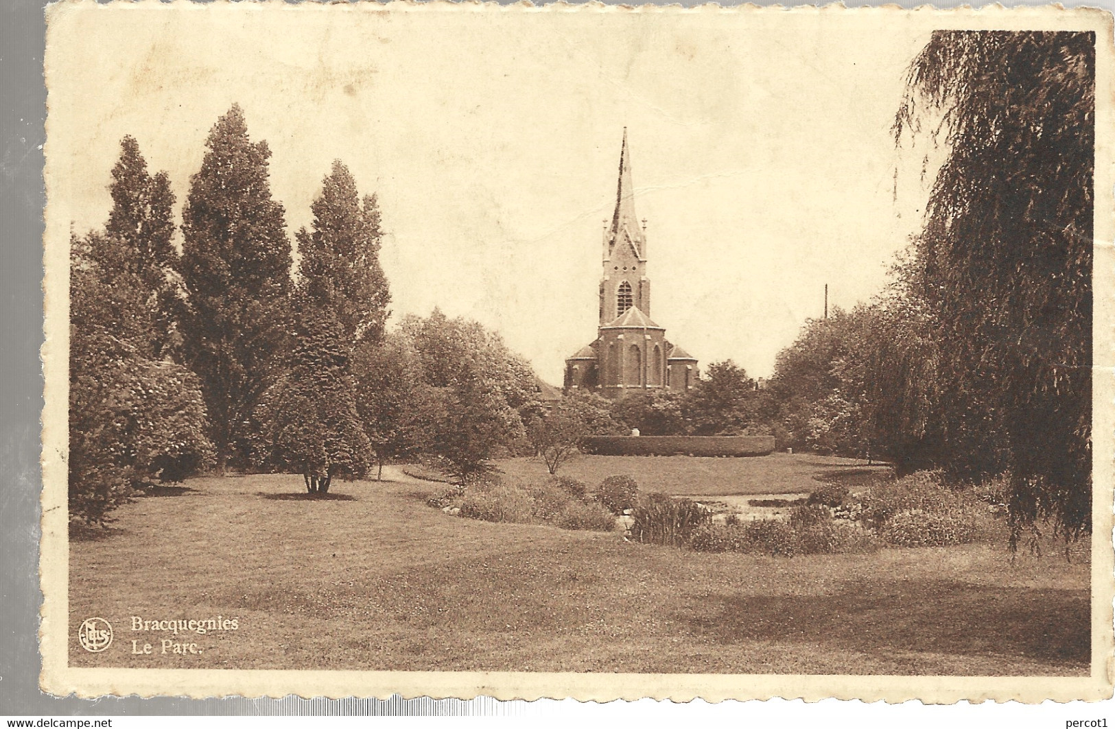 JM04.01 / CPA /  BRACQUEGNIES / LE PARC - Chapelle-lez-Herlaimont