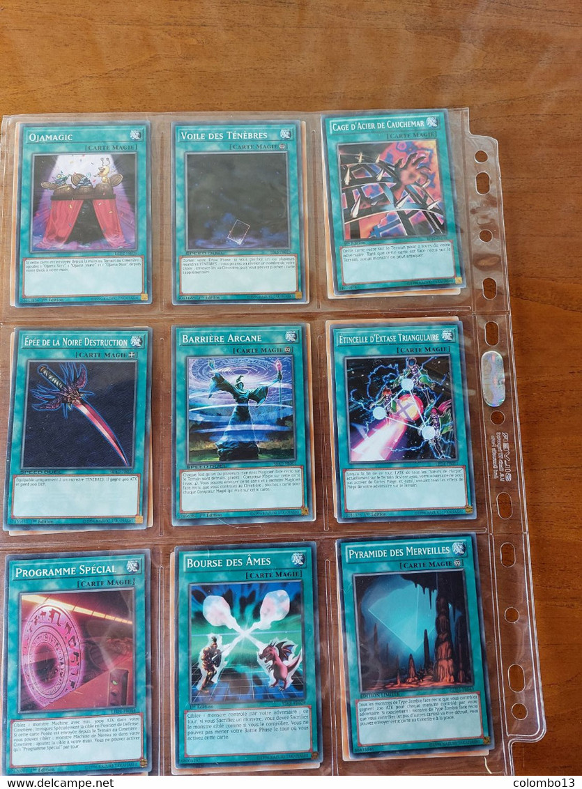 LOT NO 4        9 CARTES  MAGIE YU-GI-OH RARES-  1ER EDITION ET EDITION LIMITEE VOIR LISTE - Yu-Gi-Oh