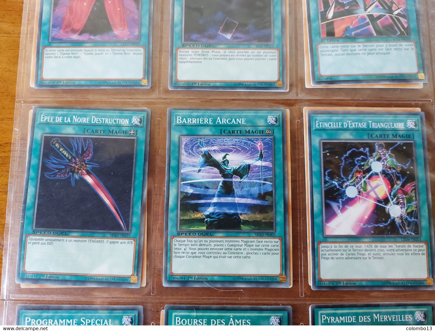 LOT NO 4        9 CARTES  MAGIE YU-GI-OH RARES-  1ER EDITION ET EDITION LIMITEE VOIR LISTE - Yu-Gi-Oh