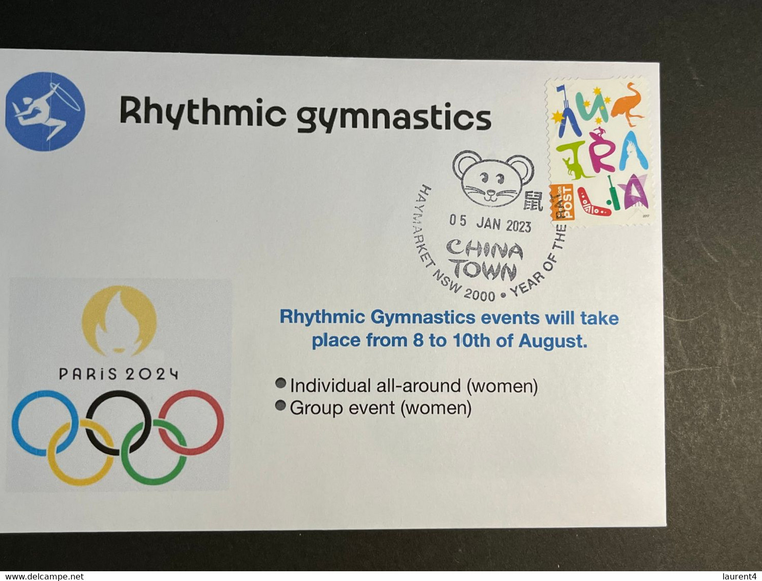 (3 N 7) 2024 France - Paris Olympic Games (3-1-2023) Sport / Rhythmic Gymnastics - Eté 2024 : Paris