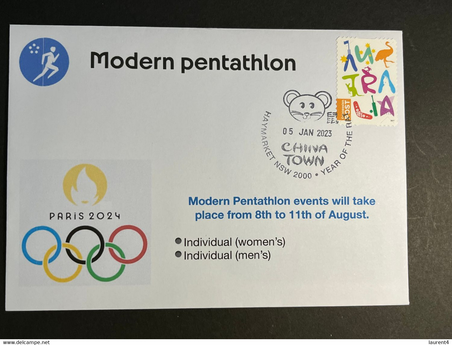 (3 N 7) 2024 France - Paris Olympic Games (3-1-2023) Sport / Modern Pentathlon - Eté 2024 : Paris