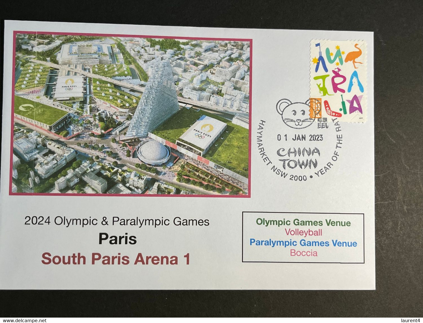 (3 N 7) 2024 France - Paris Olympic Games (1-1-2023) Location - Paris - South Paris Arena 1 (Volleyball) - Eté 2024 : Paris