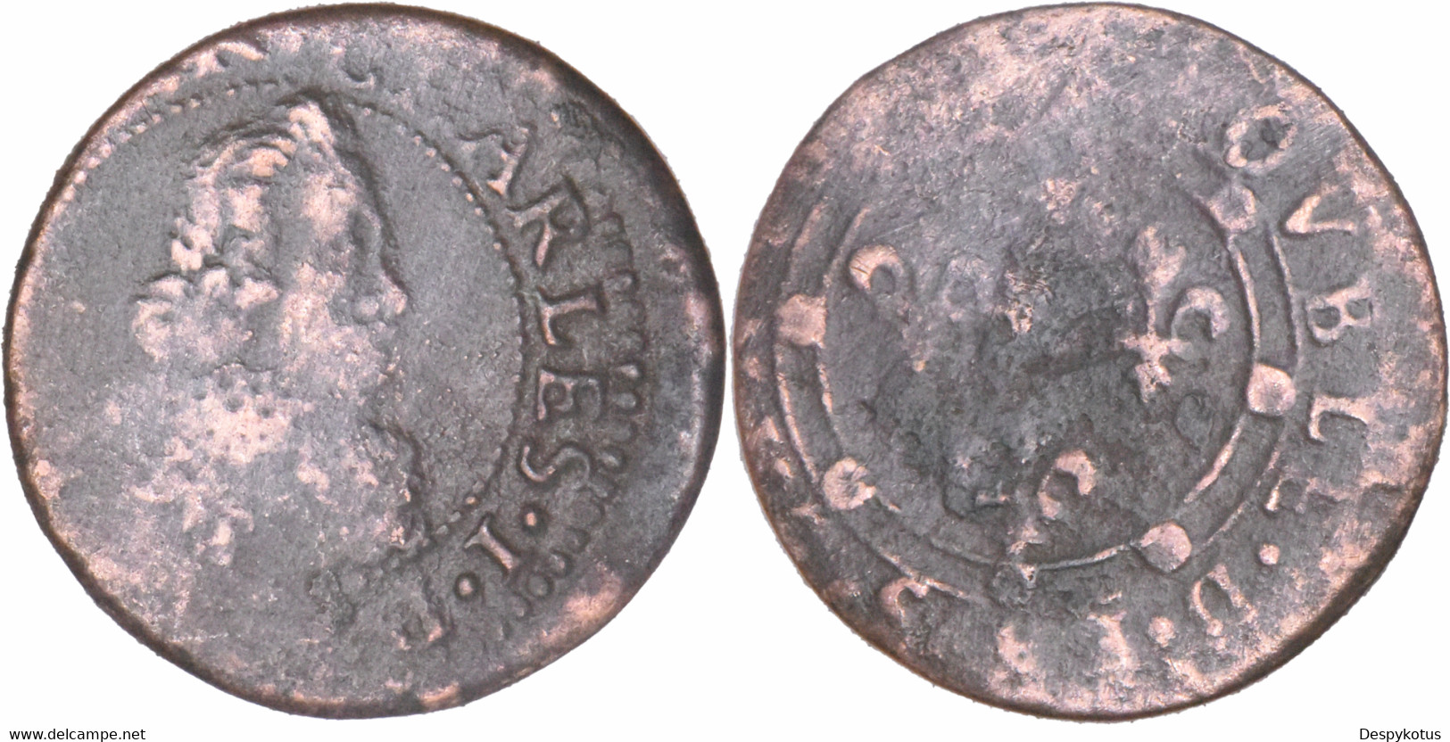 France - Principauté D'Arches - Charles I De Gonzague - Double Tournois Type 12 - Double Cercle - 12-200 - Ardennes