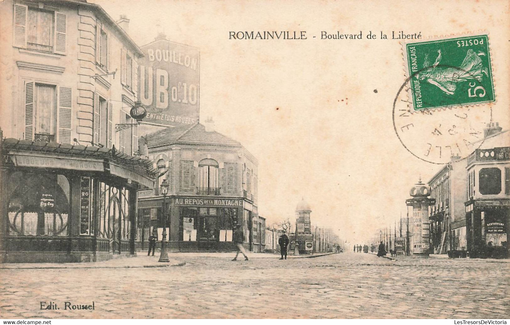 CPA Romainville - Boulevard De La Liberté - Edit Roussel - Au Repos De La Montagne - Romainville