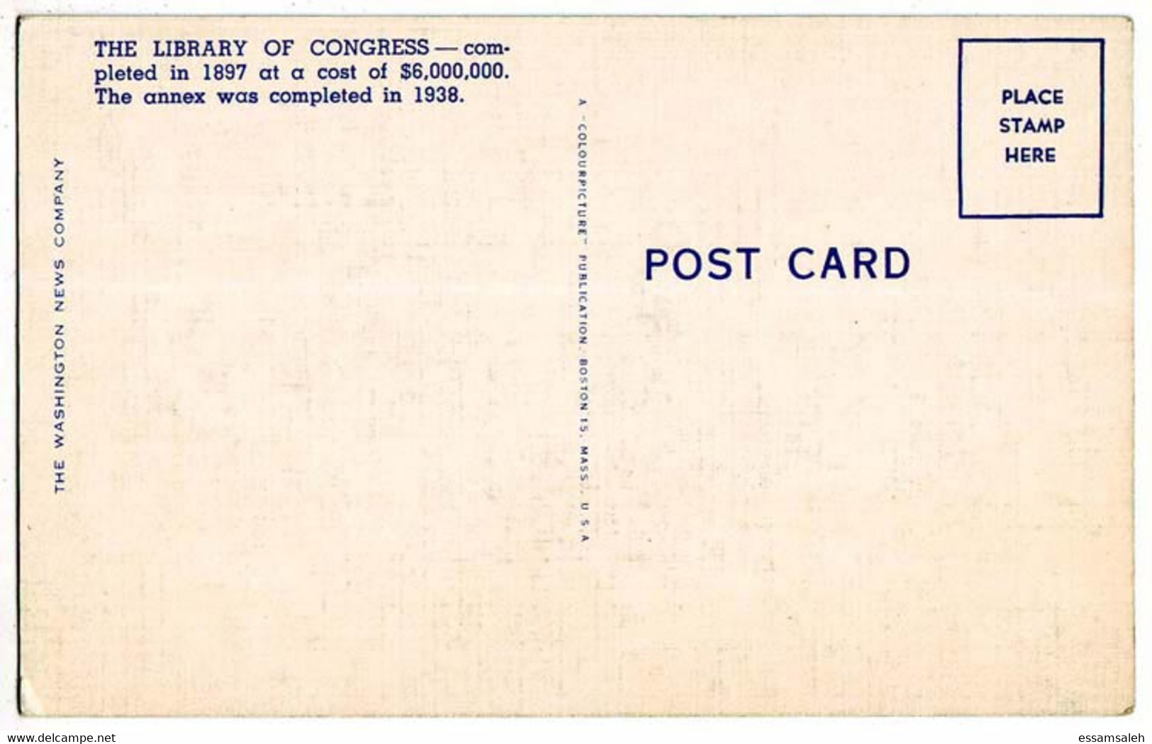 USP01505 USA CPM Postcard George Washington Masonic National Memorial Alexandria. VA.. - Alexandria