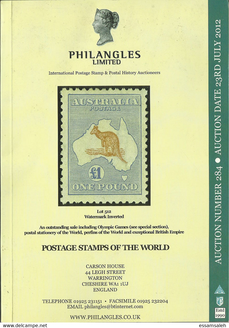 GBS95003 Philangles Auction 284 Date 13rd July 2012 Catalogue - Catalogues For Auction Houses