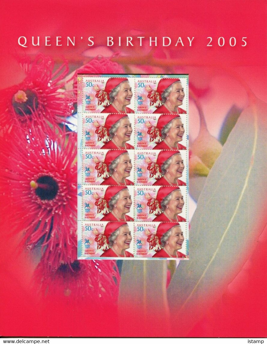 ⭕2005 - Australia QUEEN ELIZABETH Birthday - Presentation Pack Stamps MNH⭕ - Presentation Packs