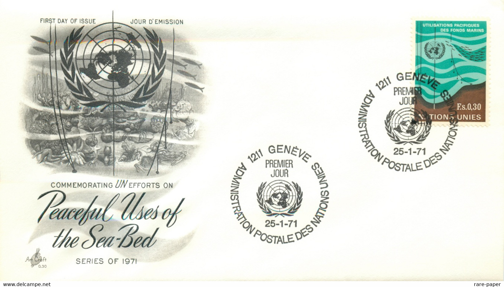 32 x First Day Covers 1969-1971, United Nations, USA United States Envelopes