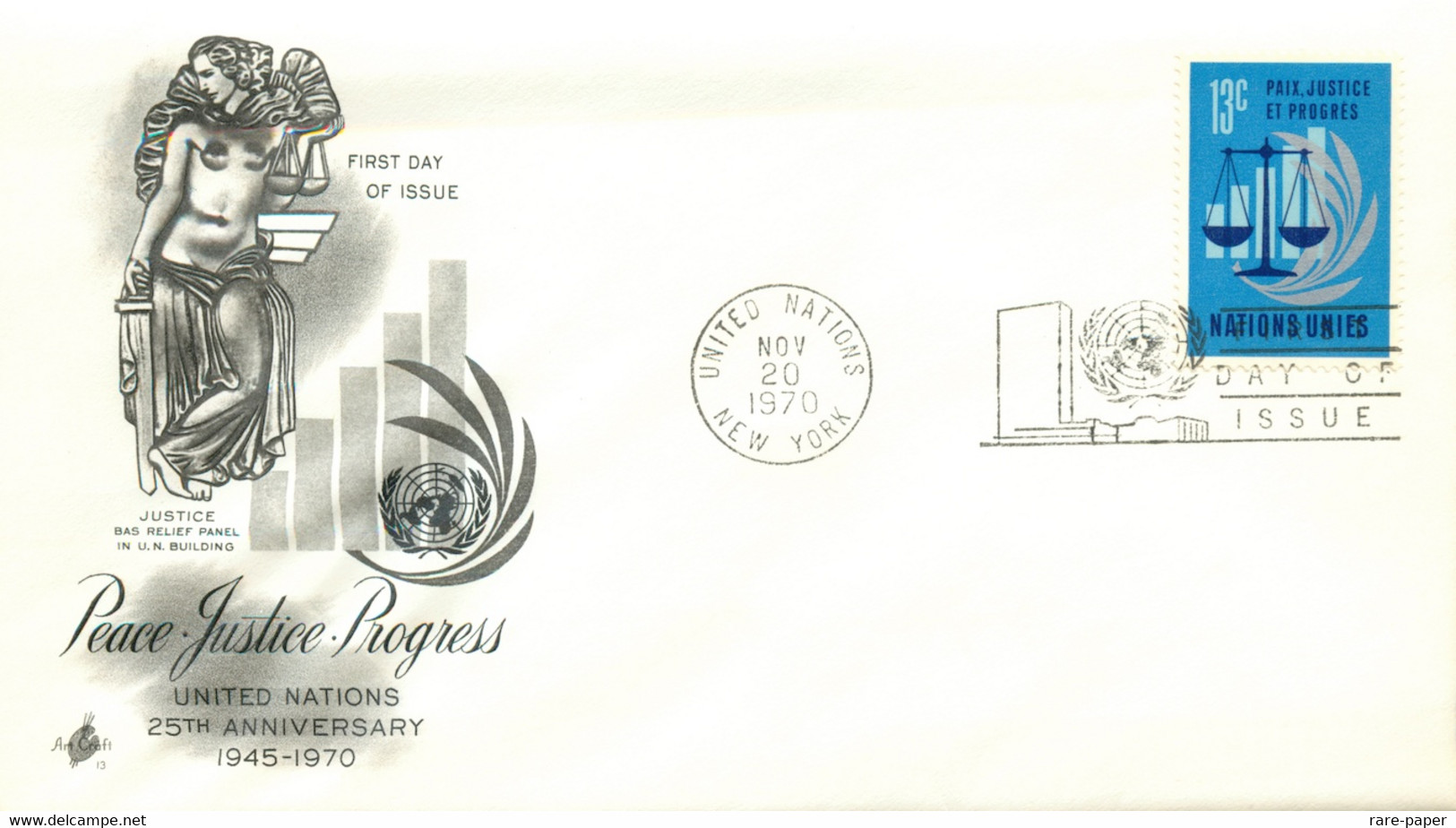 32 x First Day Covers 1969-1971, United Nations, USA United States Envelopes