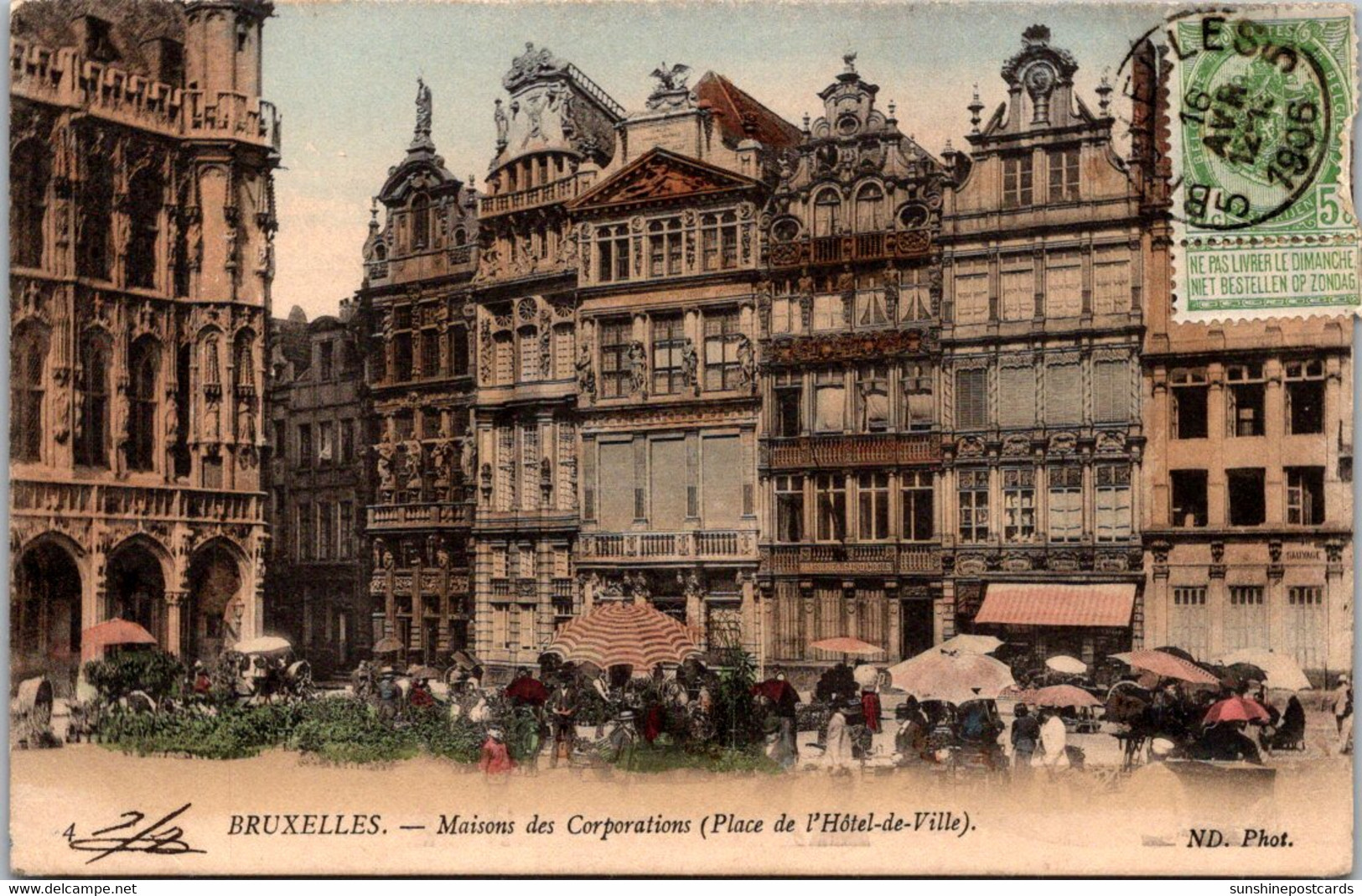 Belgium Brussels Maisons Des Corporations 1906 - Internationale Instellingen