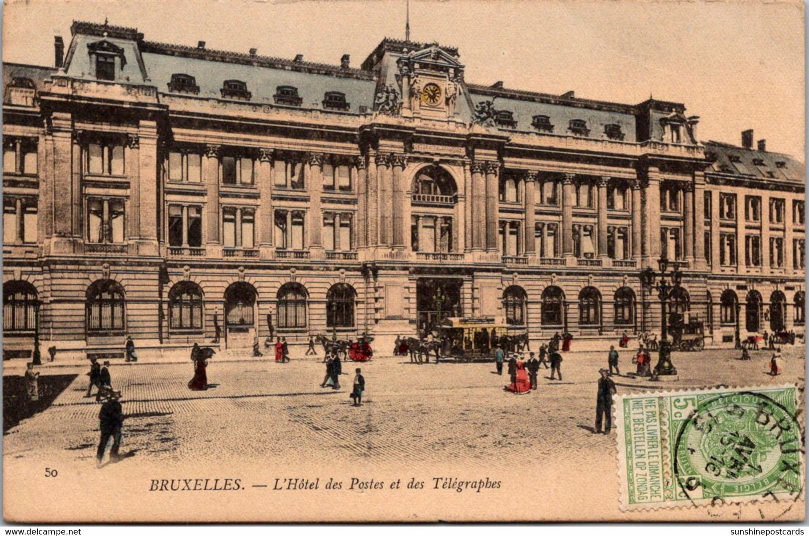 Belgium Brussels L'Hotel Des Postes Et Des Telegraphes 1906 - Organismos Internacionales