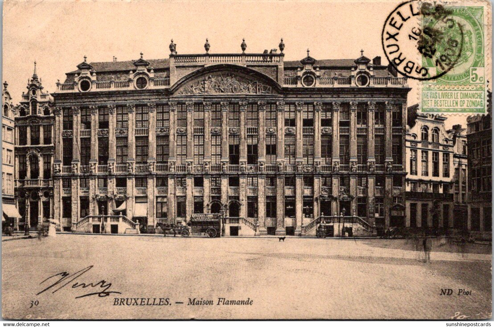 Belgium Brussels Maison Flamande 1906 - Organismos Internacionales