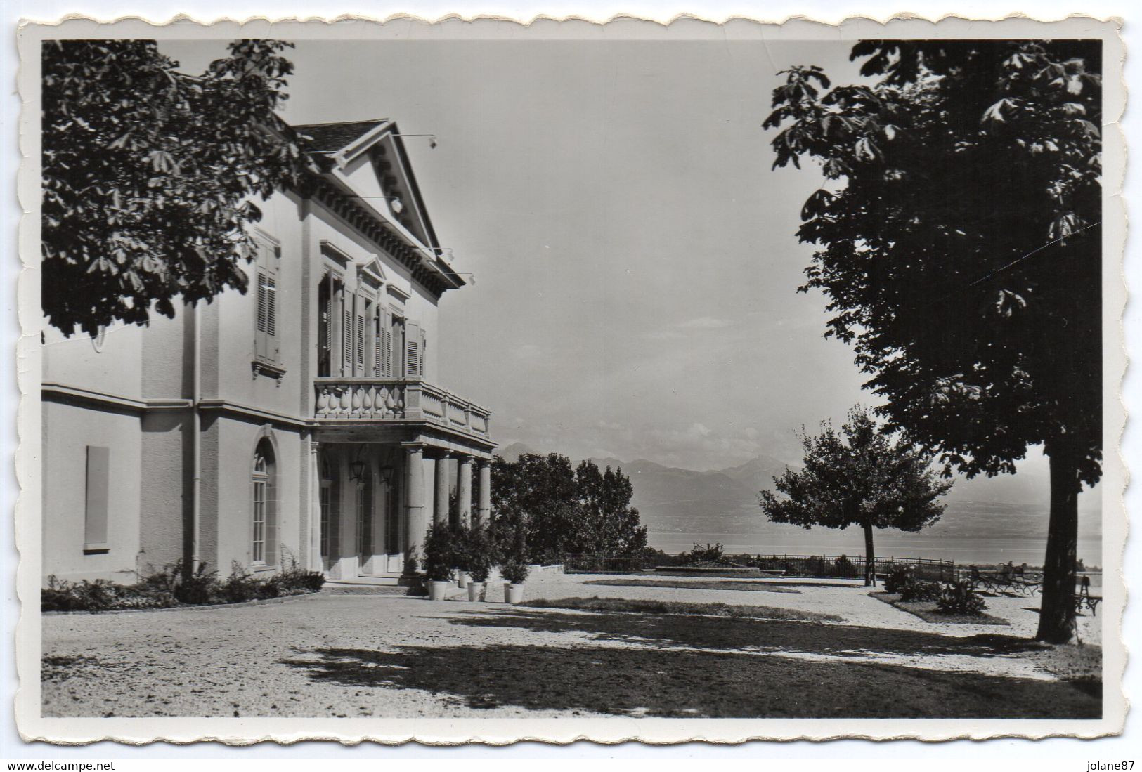 CPA     SUISSE AUBONNE    -  ESPLANADE ET PROMENADE DU CHENE - Aubonne