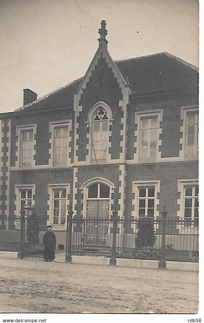 Wachtebeke Fotokaart Pastorij Met Pastoor - Wachtebeke