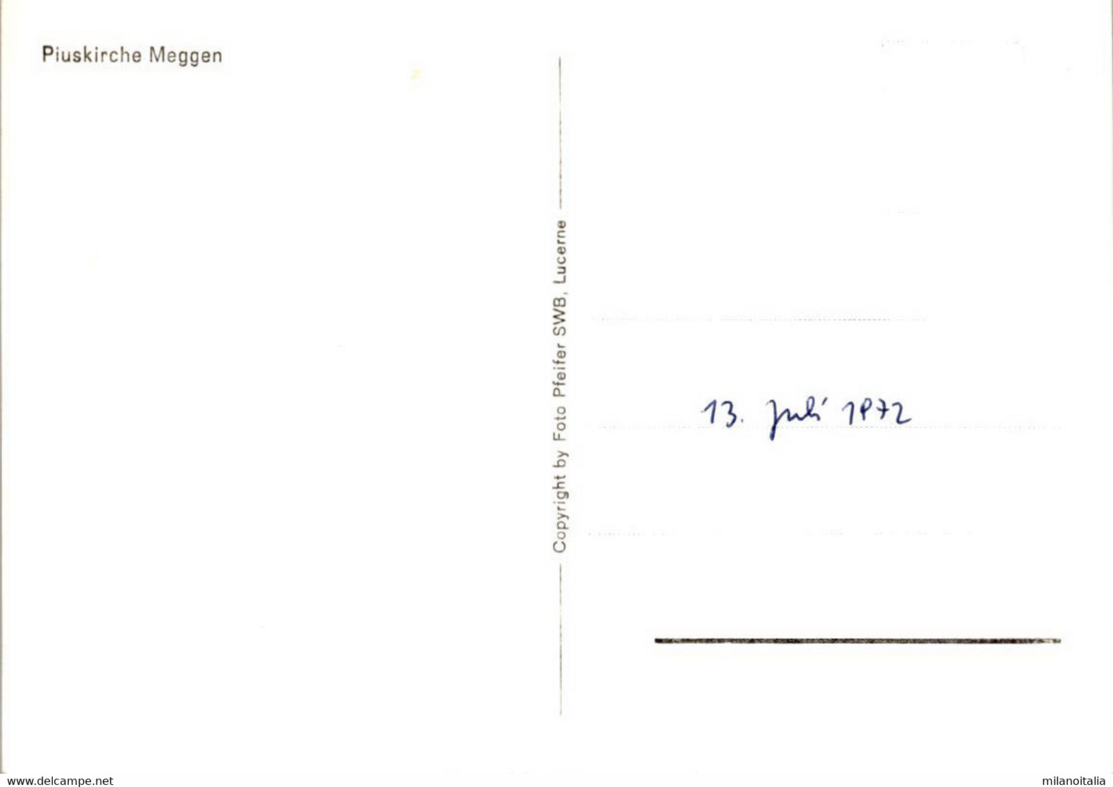 Piuskirche Meggen * 13. Juli 1972 - Meggen