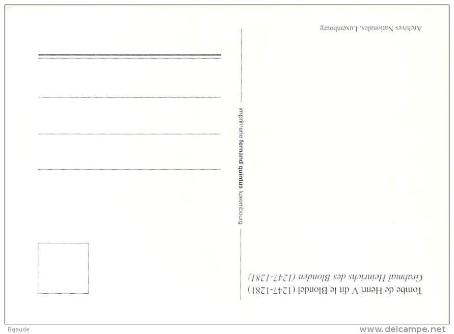 LUXEMBOURG  CARTE MAXIMUM  NUM-YVERT  1386 HENRI V LE BLOND - Maximumkaarten