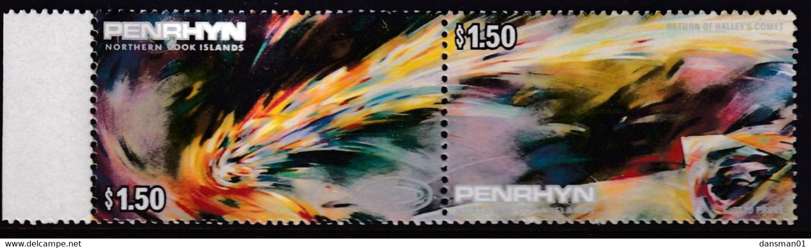 Penrhyn 1986 Haley's Comet Sc 335a Mint Never Hinged - Penrhyn