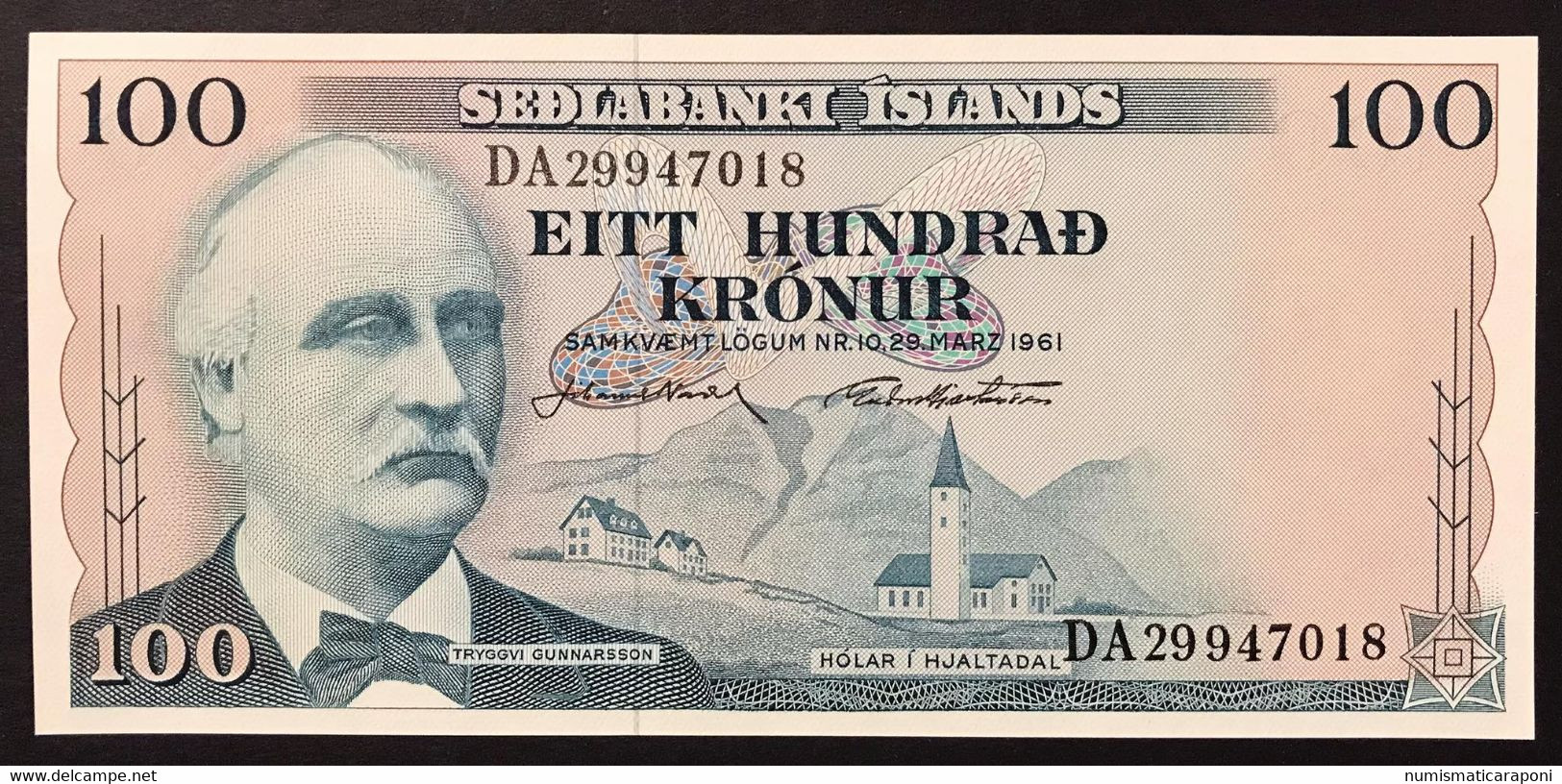 ISLANDA Iceland 100 KRONUR 1961 Q.fds LOTTO 4287 - Islandia