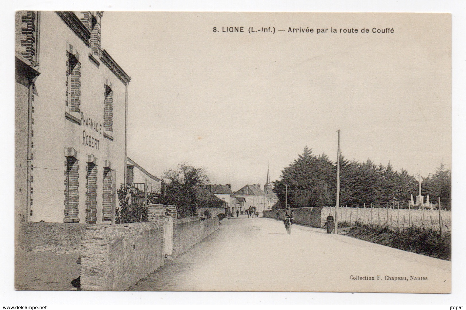 44 LOIRE ATLANTIQUE - LIGNE Arrivée Par La Route De Couffé - Ligné