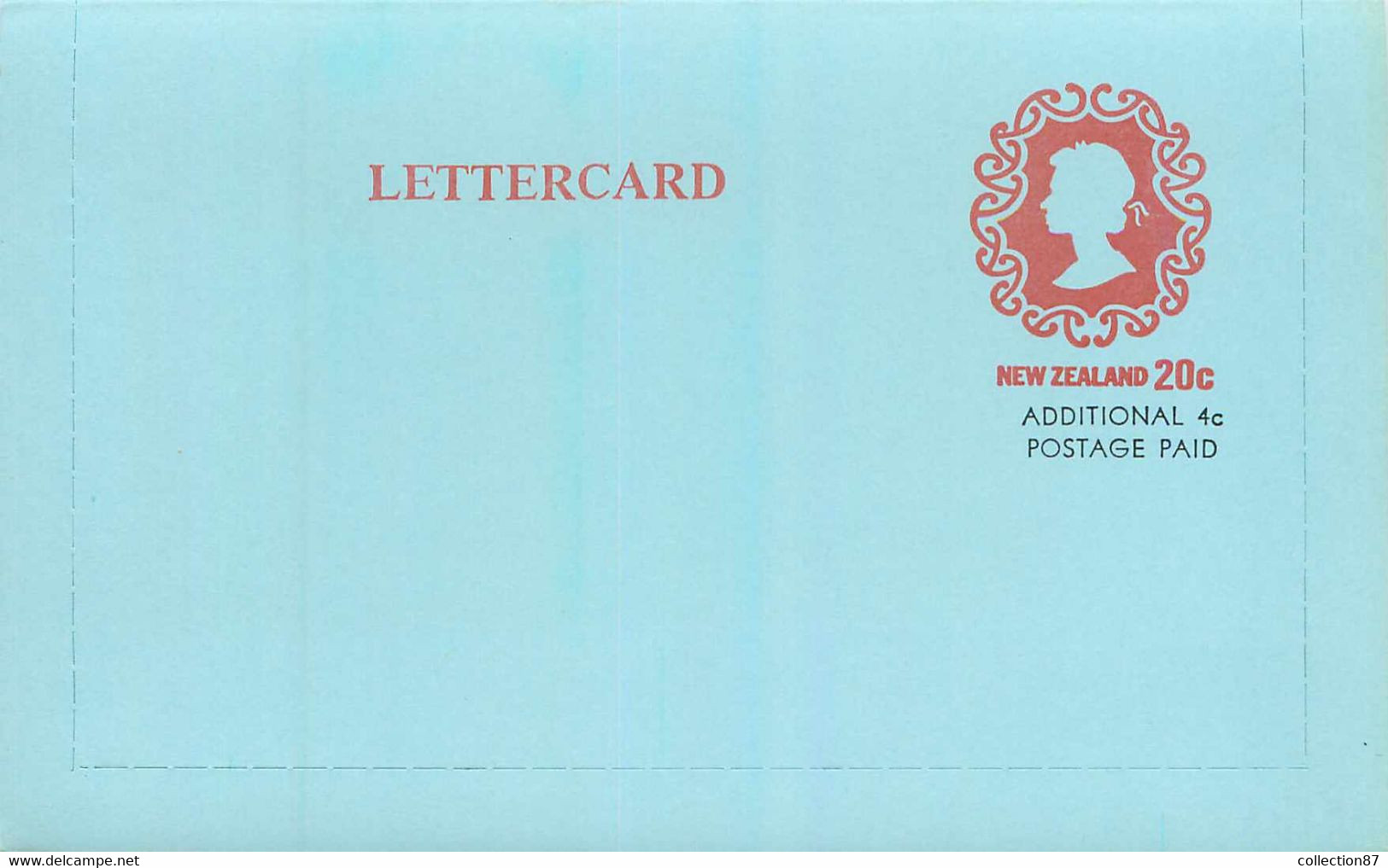 NEW ZEALAND - LETTERCARD 20c Additional 4c Postage Paid < ENTIER POSTAL NOUVELLE ZELANDE 20c + 4 Cent - QUEEN ELISABETH - Enteros Postales
