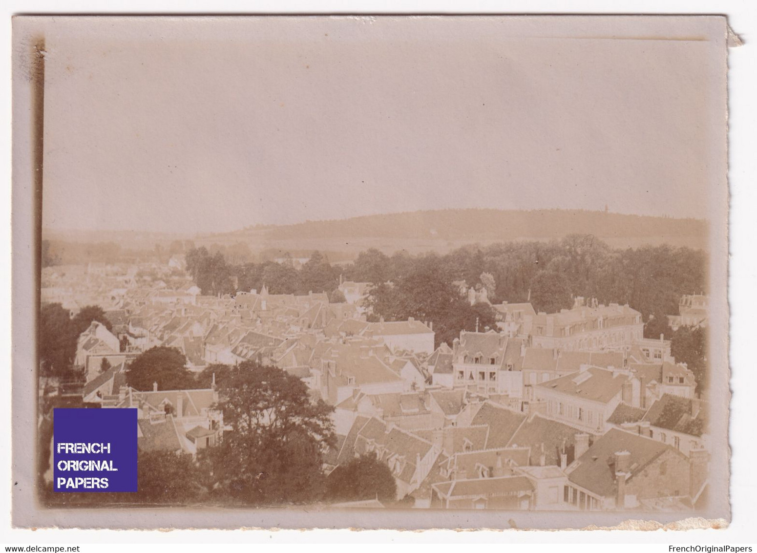 Gisors - Vue Générale / Eure - Rare Petite Photo 1900s 8,5x6cm Normandie A86-19 - Lugares