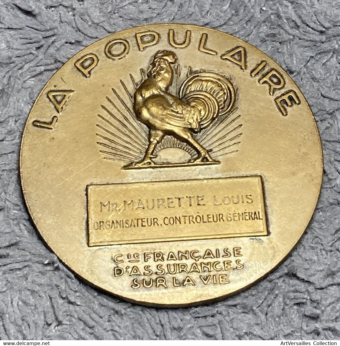 Médaille Bronze : La Populaire, Médaille De Départ à La Retraite. 150g - Professionnels / De Société