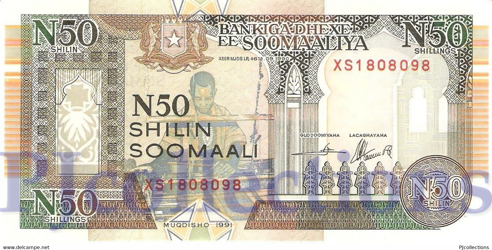 SOMALIA 50 N. SHILIN 1991 PICK R2 REPLACEMENT UNC - Somalia