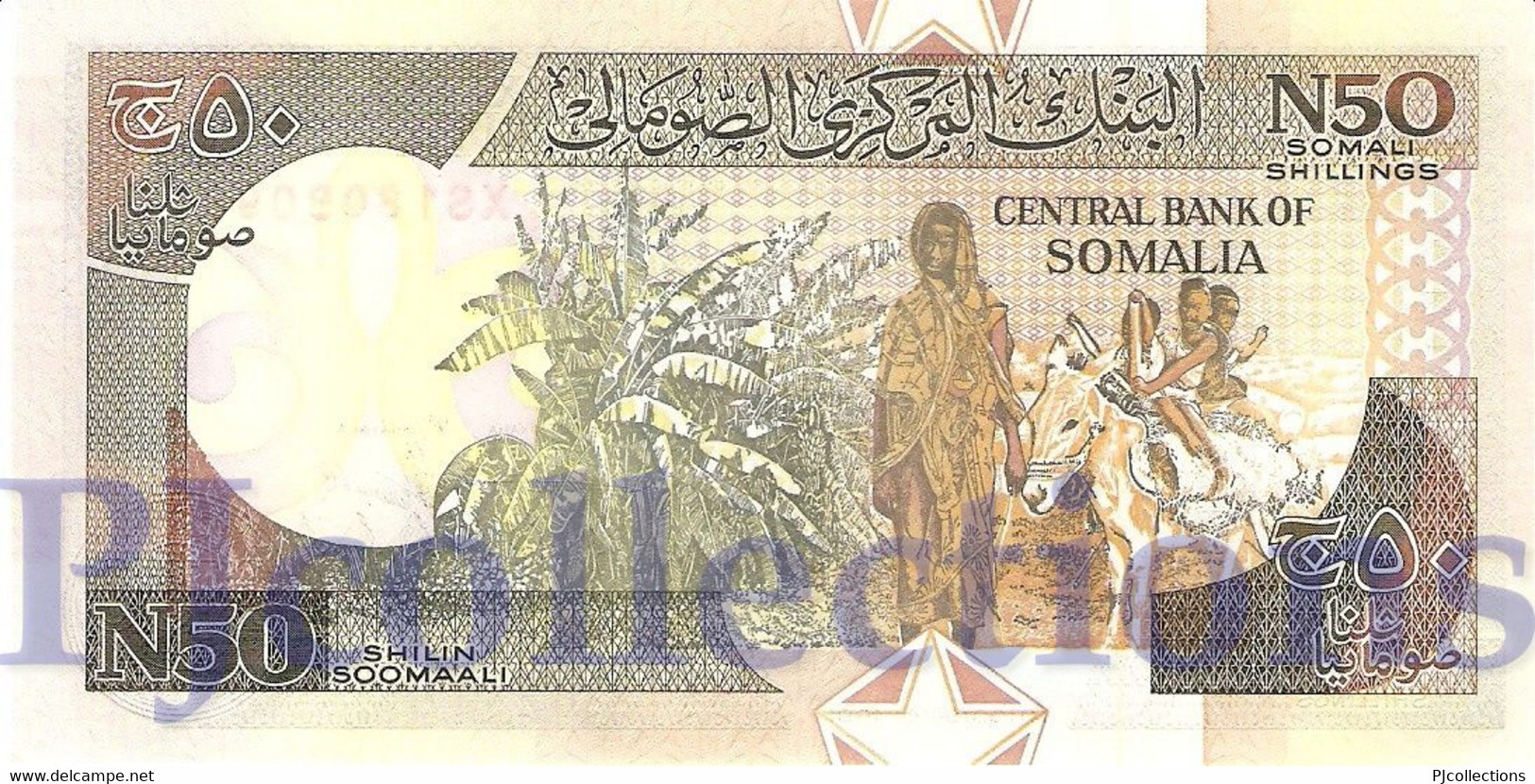 SOMALIA 50 N. SHILIN 1991 PICK R2 REPLACEMENT UNC - Somalië