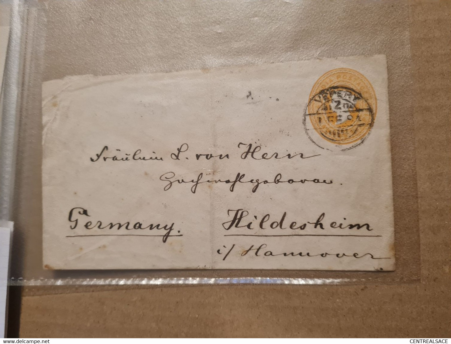 Lettre BOMBEY 1894 SEA POST OFFICE POUR HILDESHEIM INDIAN POSTAGE VEPERY - Other & Unclassified