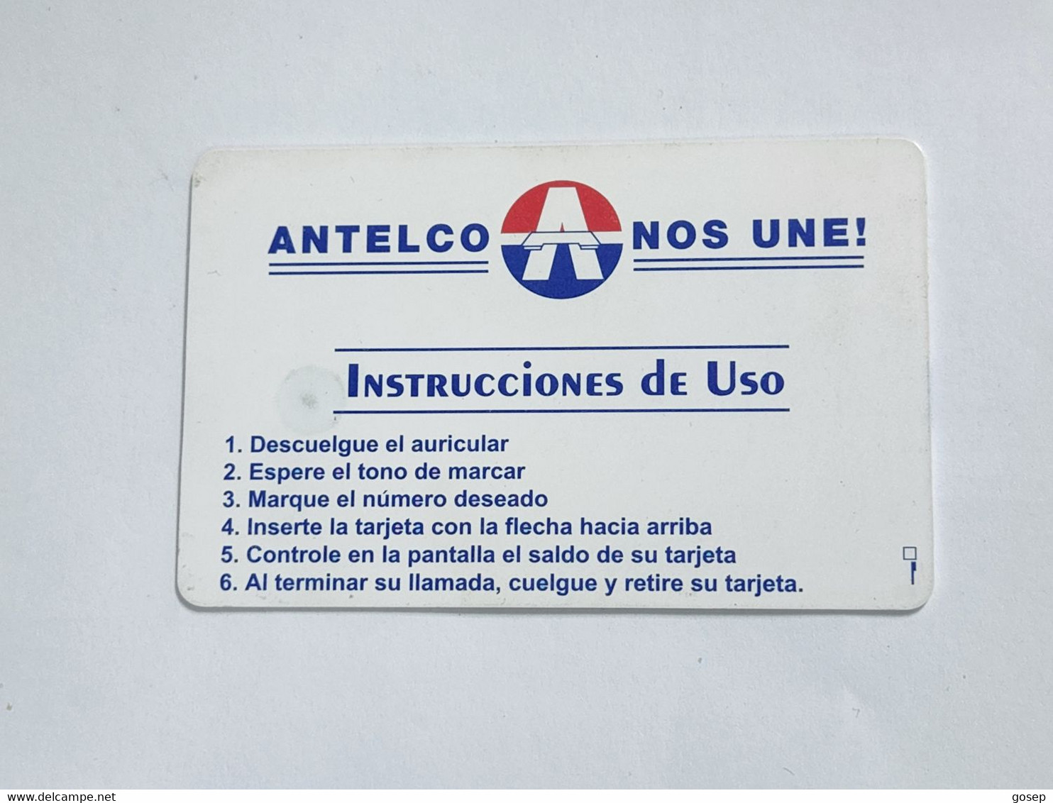 Paraguay-(par-a--07)-(12)-antelco-third Chip Issue-(serie Number00438227)(look Out Side Not Good)used+1card Prepiad Free - Paraguay