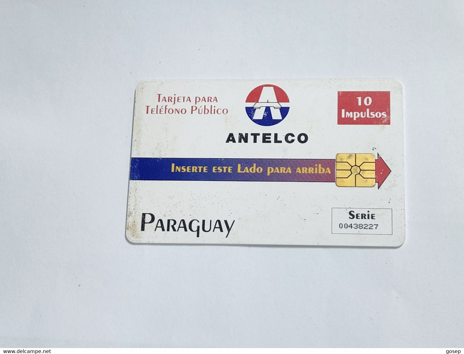 Paraguay-(par-a--07)-(12)-antelco-third Chip Issue-(serie Number00438227)(look Out Side Not Good)used+1card Prepiad Free - Paraguay