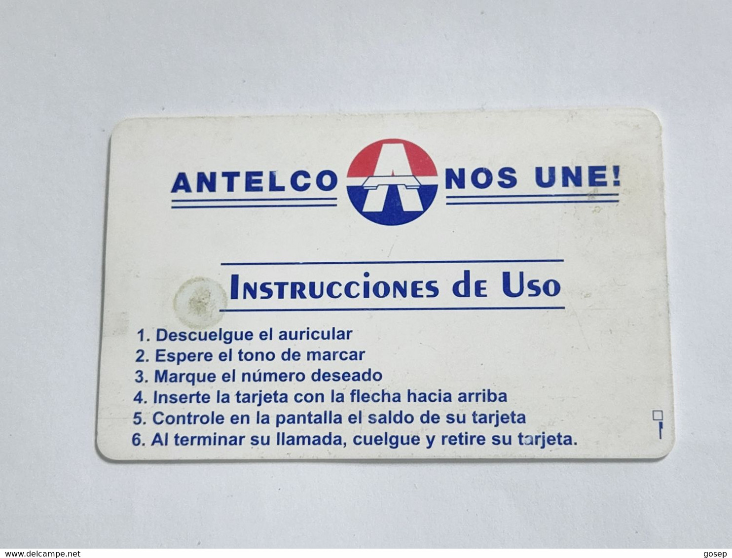 Paraguay-(PY-ANT-0010B)-(13)-ANTELCO NOS UNE-(09102710)(100 Impulsos)used+1card Prepiad Free - Paraguay