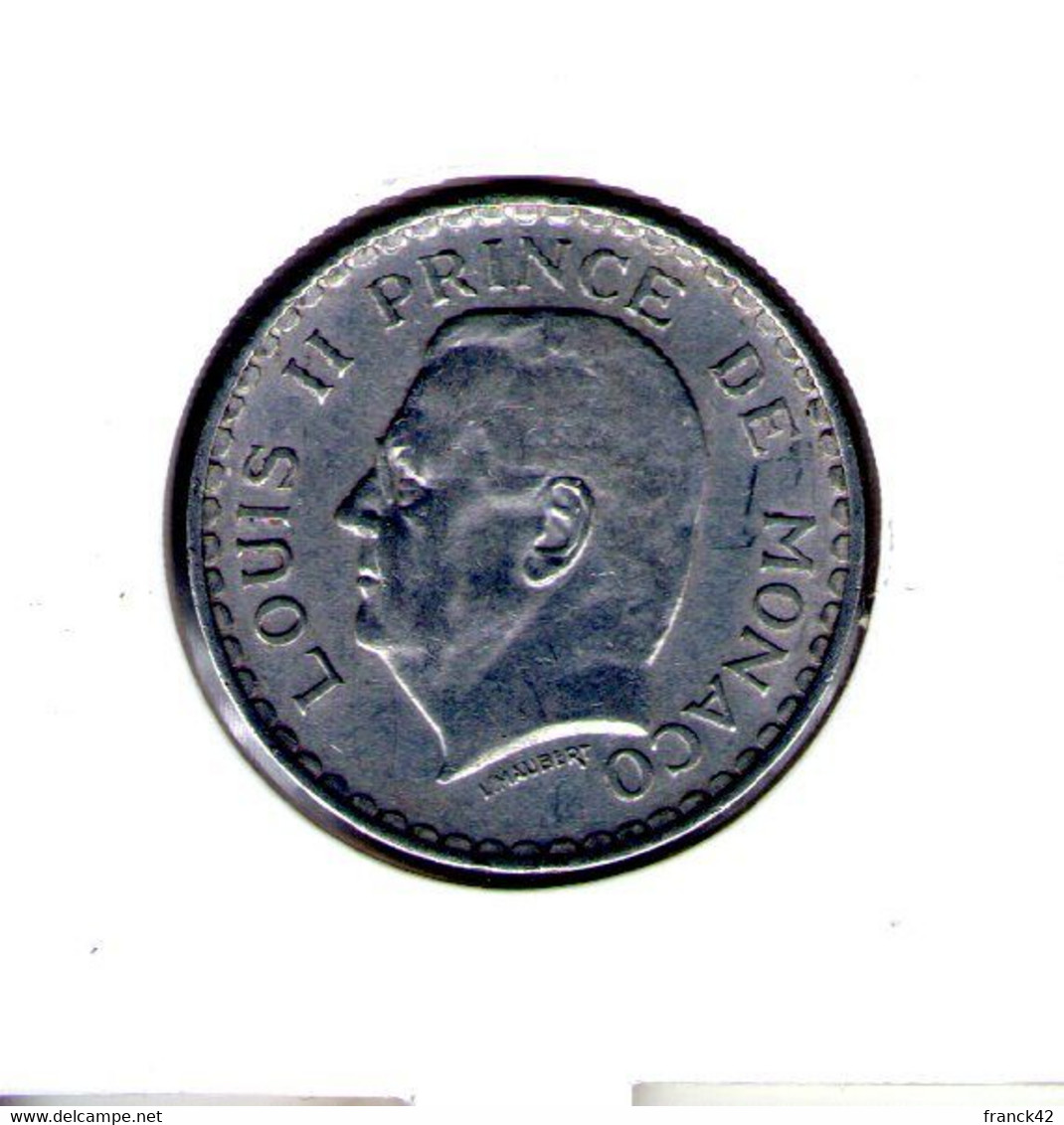 Monaco. 5 Francs. 1945 - 1922-1949 Louis II