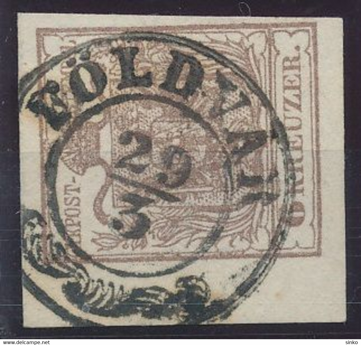 1850. Typography 6kr Stamp, FOLDVAR - ...-1867 Prephilately