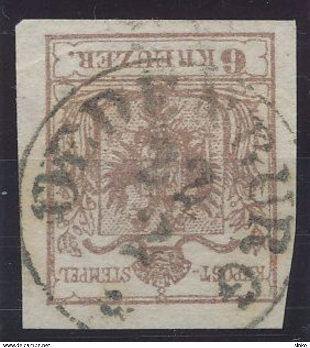 1850. Typography 6kr Stamp, OEDENBURG - ...-1867 Voorfilatelie